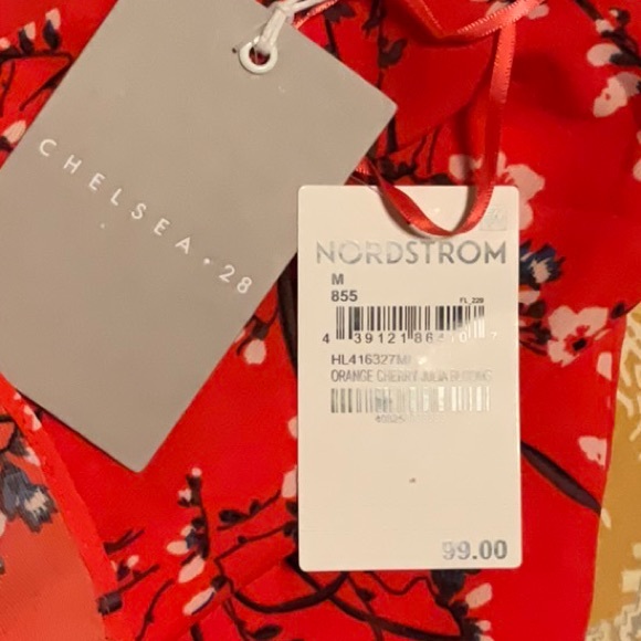 Faux Wrap Midi Dress in Floral Pattern - Picture 6 of 6